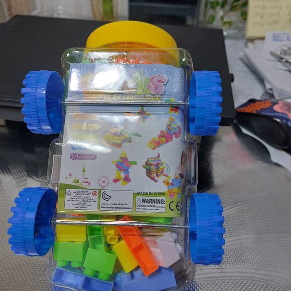 Bricks Play and Learn Bricks Set DIY Assembling BLOCKS In Clear Car Box Cute - Picture 6 of 7